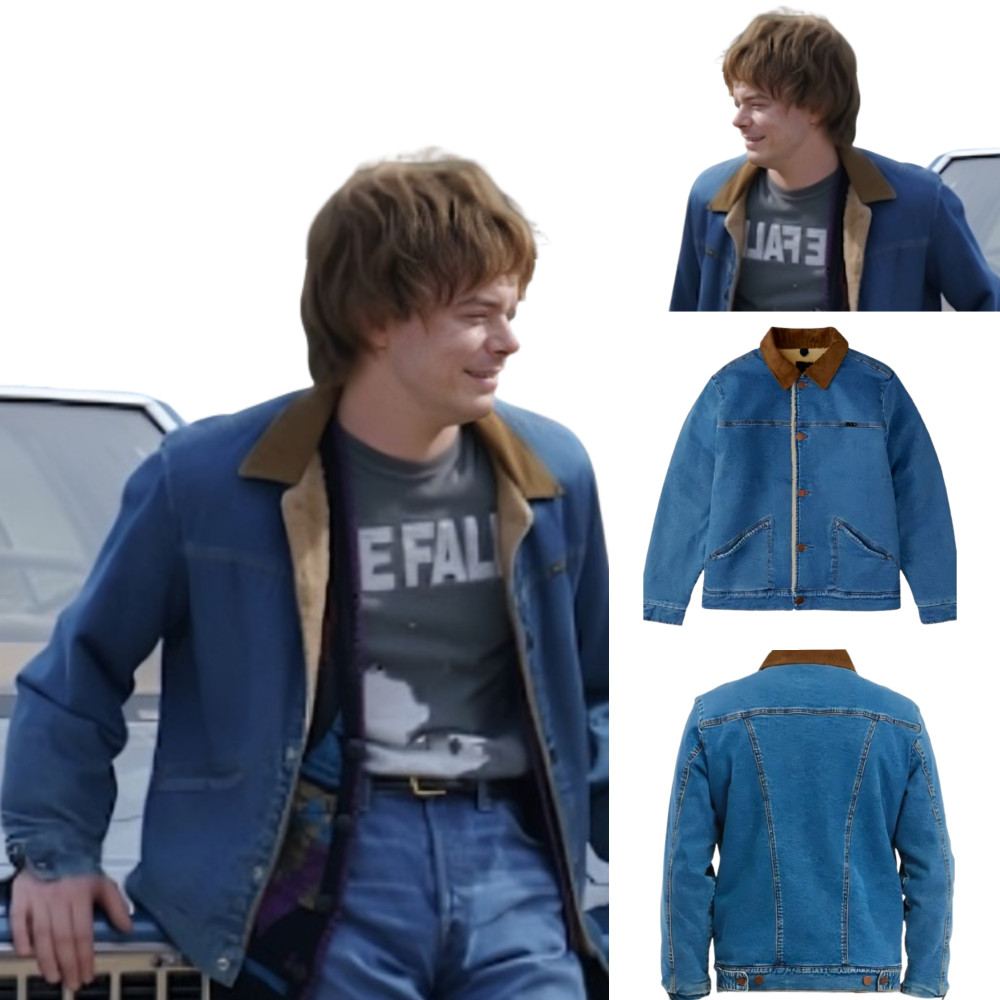 Stranger Things S05 Jonathan Byers Denim Jacket | America Suits